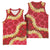 Red Palaka Hawaii Mele Kalikimaka Basketball Jersey Ohia Lehua Monstera Puakenikeni Lei - Polynesian Pride