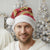 Red Palaka Hawaii Mele Kalikimaka Christmas Santa Hat Ohia Lehua Monstera Puakenikeni Lei - Polynesian Pride