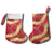 Red Palaka Hawaii Mele Kalikimaka Christmas Stocking Ohia Lehua Monstera Puakenikeni Lei - Polynesian Pride