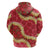 Red Palaka Hawaii Mele Kalikimaka Hoodie Ohia Lehua Monstera Puakenikeni Lei - Polynesian Pride