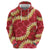 Red Palaka Hawaii Mele Kalikimaka Hoodie Ohia Lehua Monstera Puakenikeni Lei - Polynesian Pride