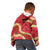 Red Palaka Hawaii Mele Kalikimaka Kid Hoodie Ohia Lehua Monstera Puakenikeni Lei - Polynesian Pride