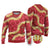 Red Palaka Hawaii Mele Kalikimaka Ugly Christmas Sweater Ohia Lehua Monstera Puakenikeni Lei - Polynesian Pride