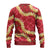 Red Palaka Hawaii Mele Kalikimaka Ugly Christmas Sweater Ohia Lehua Monstera Puakenikeni Lei - Polynesian Pride