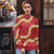 Red Palaka Hawaii Mele Kalikimaka Ugly Christmas Sweater Ohia Lehua Monstera Puakenikeni Lei - Polynesian Pride