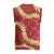 Red Palaka Hawaii Mele Kalikimaka Christmas Knitted V-Neck Vest Ohia Lehua Monstera Puakenikeni Lei - Polynesian Pride
