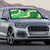 Green Palaka Hawaii Mele Kalikimaka Auto Sun Shade Ohia Lehua Monstera Puakenikeni Lei - Polynesian Pride