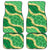 Green Palaka Hawaii Mele Kalikimaka Car Mats Ohia Lehua Monstera Puakenikeni Lei - Polynesian Pride