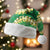 Green Palaka Hawaii Mele Kalikimaka Christmas Santa Hat Ohia Lehua Monstera Puakenikeni Lei - Polynesian Pride