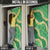 Green Palaka Hawaii Mele Kalikimaka Door Cover Ohia Lehua Monstera Puakenikeni Lei - Polynesian Pride