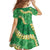 Green Palaka Hawaii Mele Kalikimaka Family Matching Mermaid Dress and Hawaiian Shirt Ohia Lehua Monstera Puakenikeni Lei - Polynesian Pride