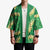 Green Palaka Hawaii Mele Kalikimaka Kimono Ohia Lehua Monstera Puakenikeni Lei - Polynesian Pride