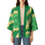 Green Palaka Hawaii Mele Kalikimaka Kimono Ohia Lehua Monstera Puakenikeni Lei - Polynesian Pride