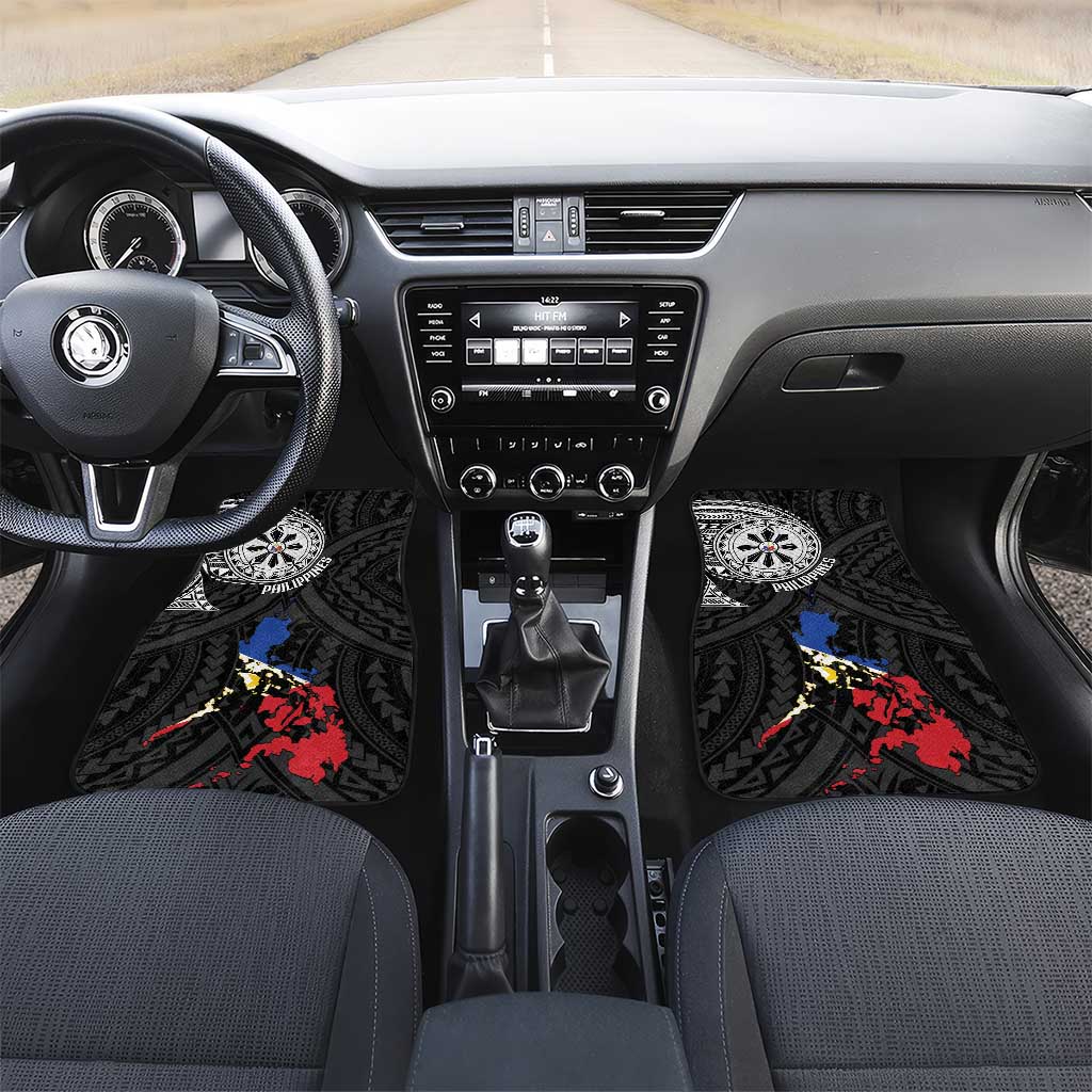 Philippines Strong Car Mats Filipino Map Polynesian Tattoo - Polynesian Pride