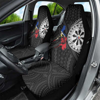 Philippines Strong Car Seat Cover Filipino Map Polynesian Tattoo - Polynesian Pride