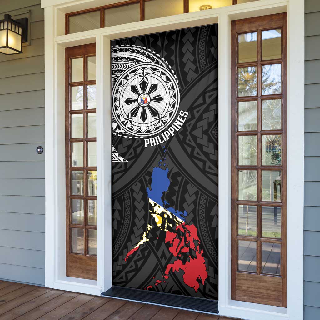 Philippines Strong Door Cover Filipino Map Polynesian Tattoo - Polynesian Pride