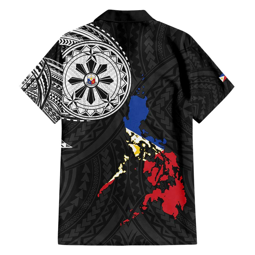 Philippines Strong Family Matching Summer Maxi Dress and Hawaiian Shirt Filipino Map Polynesian Tattoo - Polynesian Pride