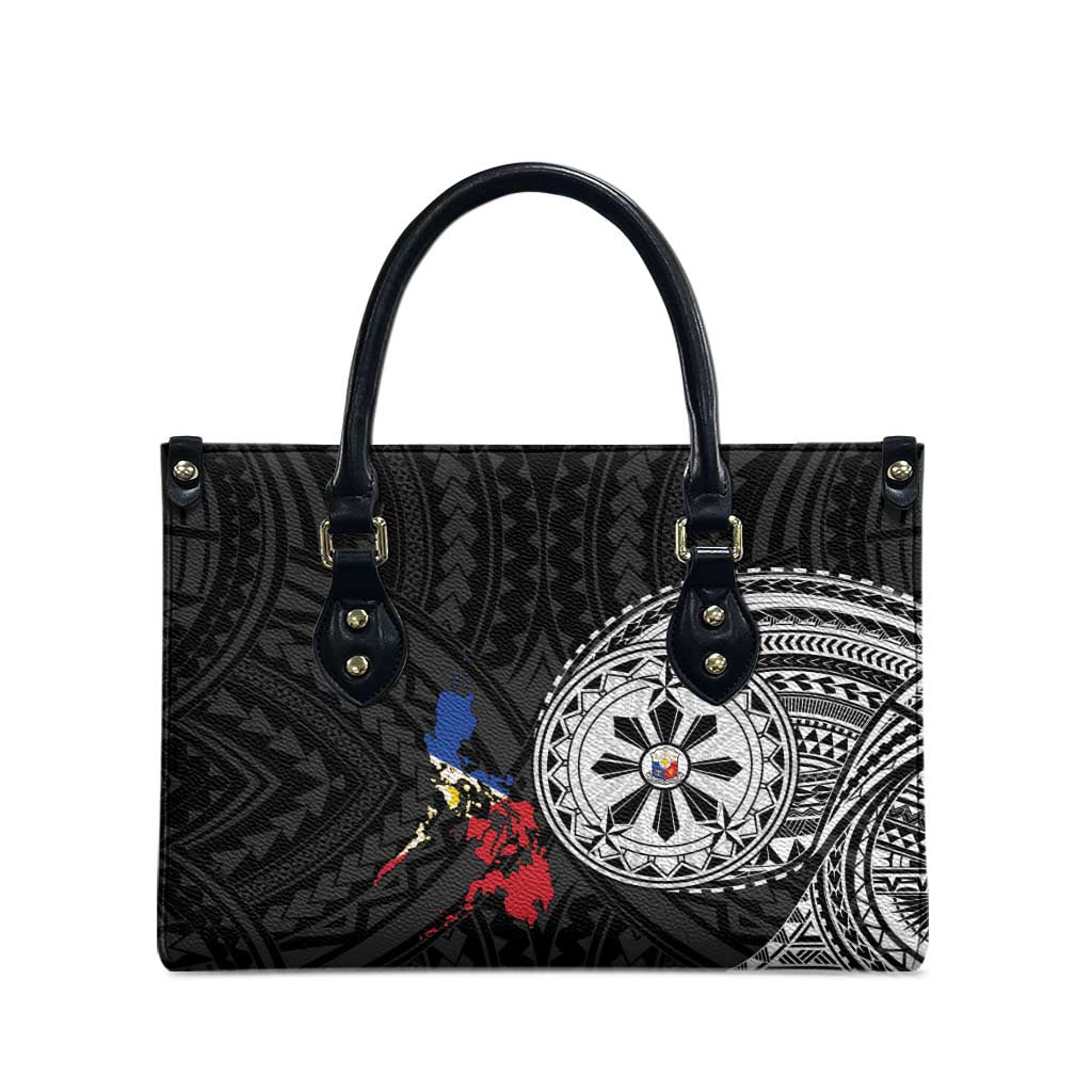 Philippines Strong Leather Bag Filipino Map Polynesian Tattoo - Polynesian Pride