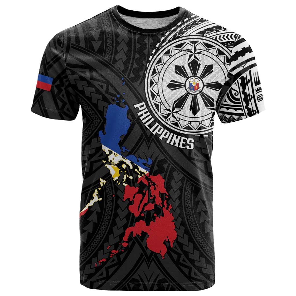 Philippines Strong T Shirt Filipino Map Polynesian Tattoo - Polynesian Pride