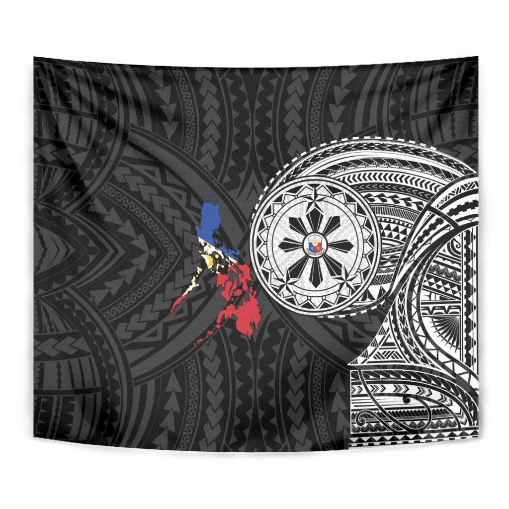 Philippines Strong Tapestry Filipino Map Polynesian Tattoo - Polynesian Pride