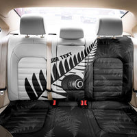 New Zealand Lawn Bowls Custom Back Car Seat Cover Aotearoa Silver Fern - Polynesian Pride