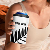 New Zealand Lawn Bowls Custom 4 in 1 Can Cooler Tumbler Aotearoa Silver Fern - Polynesian Pride