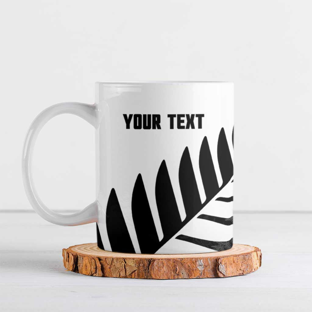 New Zealand Lawn Bowls Custom Ceramic Mug Aotearoa Silver Fern - Polynesian Pride