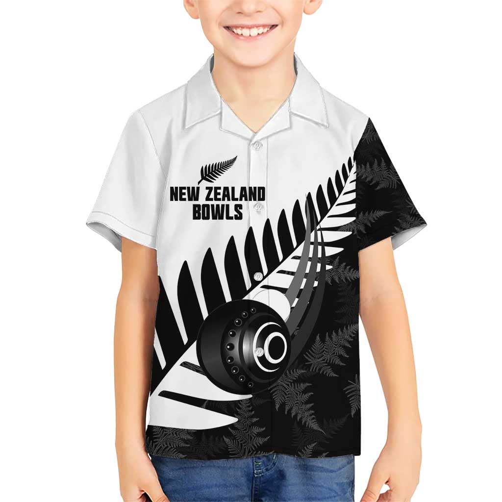 New Zealand Lawn Bowls Custom Hawaiian Shirt Aotearoa Silver Fern - Polynesian Pride