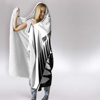 New Zealand Lawn Bowls Custom Hooded Blanket Aotearoa Silver Fern - Polynesian Pride