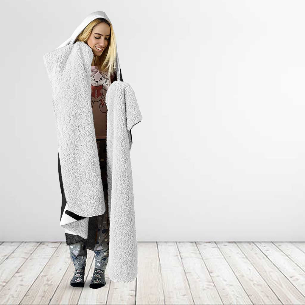 New Zealand Lawn Bowls Custom Hooded Blanket Aotearoa Silver Fern - Polynesian Pride