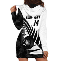 New Zealand Lawn Bowls Custom Hoodie Dress Aotearoa Silver Fern - Polynesian Pride