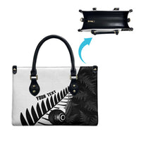 New Zealand Lawn Bowls Custom Leather Bag Aotearoa Silver Fern - Polynesian Pride