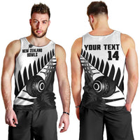 New Zealand Lawn Bowls Custom Men Tank Top Aotearoa Silver Fern - Polynesian Pride