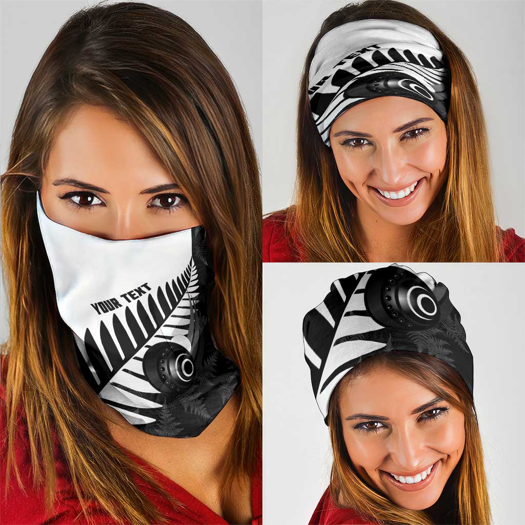 New Zealand Lawn Bowls Custom Neck Gaiter Aotearoa Silver Fern - Polynesian Pride