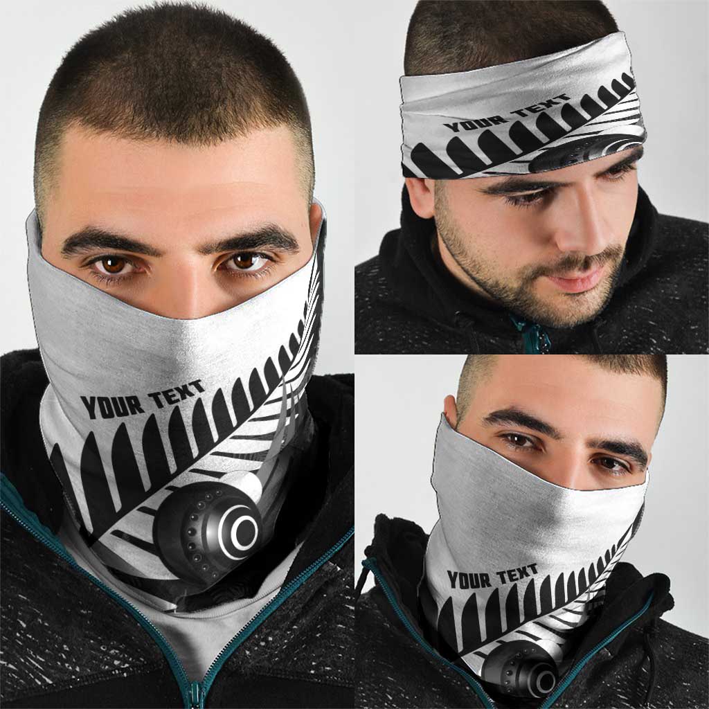 New Zealand Lawn Bowls Custom Neck Gaiter Aotearoa Silver Fern - Polynesian Pride