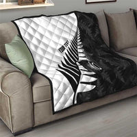 New Zealand Lawn Bowls Custom Quilt Aotearoa Silver Fern - Polynesian Pride