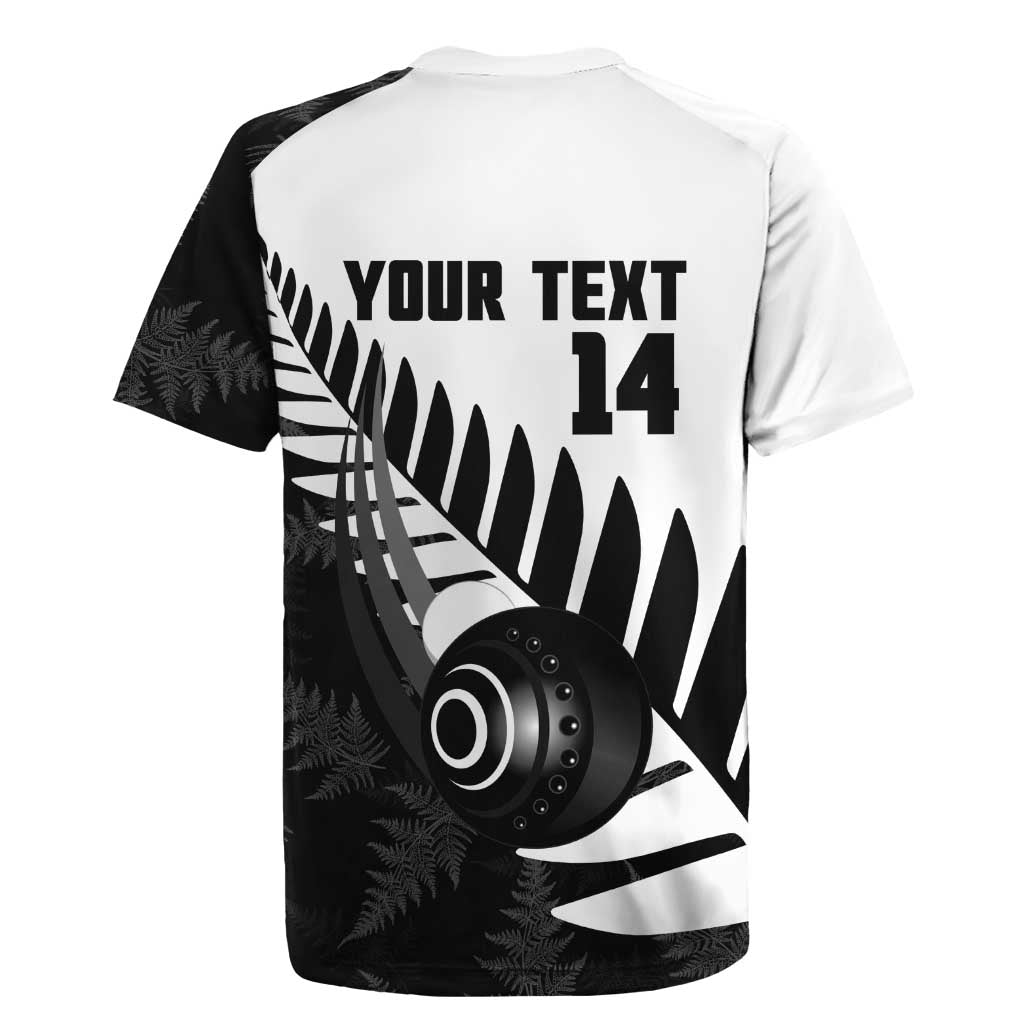 New Zealand Lawn Bowls Custom Rugby Jersey Aotearoa Silver Fern - Polynesian Pride