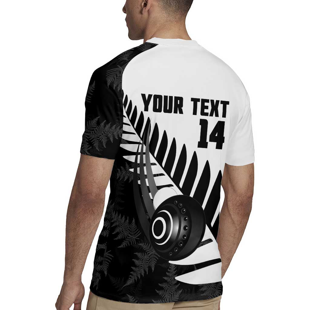 New Zealand Lawn Bowls Custom Rugby Jersey Aotearoa Silver Fern - Polynesian Pride