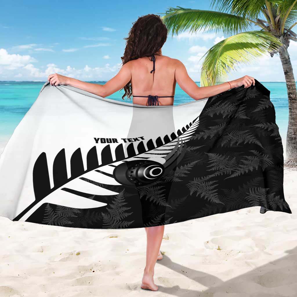 New Zealand Lawn Bowls Custom Sarong Aotearoa Silver Fern - Polynesian Pride