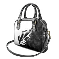 New Zealand Lawn Bowls Custom Shoulder Handbag Aotearoa Silver Fern - Polynesian Pride