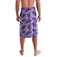 Purple Hawaii Kalo Palaka Motifs Lavalava Hawaiian Taro Leaves Elegant Vibes - Polynesian Pride