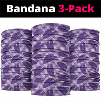 Purple Hawaii Kalo Palaka Motifs Neck Gaiter Hawaiian Taro Leaves Elegant Vibes - Polynesian Pride