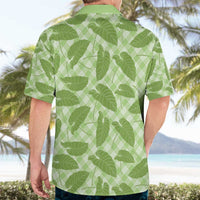 Green Hawaii Kalo Palaka Motifs Hawaiian Shirt Hawaiian Taro Leaves Elegant Vibes - Polynesian Pride