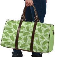 Green Hawaii Kalo Palaka Motifs Travel Bag Hawaiian Taro Leaves Elegant Vibes - Polynesian Pride
