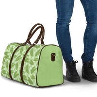 Green Hawaii Kalo Palaka Motifs Travel Bag Hawaiian Taro Leaves Elegant Vibes - Polynesian Pride