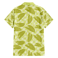 Lime Green Hawaii Kalo Palaka Motifs Hawaiian Shirt Hawaiian Taro Leaves Elegant Vibes - Polynesian Pride