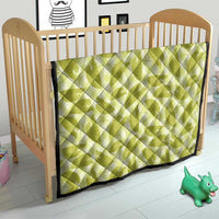 Lime Green Hawaii Kalo Palaka Motifs Quilt Hawaiian Taro Leaves Elegant Vibes - Polynesian Pride