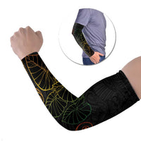 Aloha Hawaii Kalo Arm Sleeves Reggae Taro Polynesian Pattern - Polynesian Pride