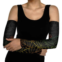 Aloha Hawaii Kalo Arm Sleeves Reggae Taro Polynesian Pattern - Polynesian Pride