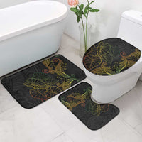 Aloha Hawaii Kalo Bathroom Set Reggae Taro Polynesian Pattern - Polynesian Pride